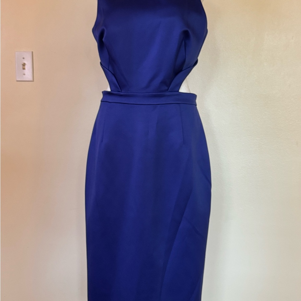 Cynthia Rowley Elegant Backless Royal Blue Dress